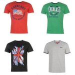 Lot de 4 t - shirts de marques en coton pour homme everlast slazenger lambretta