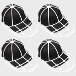 Lot de 4 support de casquette en blanc pour le nettoyage des casquettes dans la machine  laver
