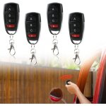 Lot de 4 t�l�commandes universelles porte garage 433 mhz duplicateur sans fil code fixe pour portail ...
