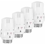 Lot de 4 t�te thermostatique robinet thermostatique radiateur tete thermostatique radiateur valve de ...