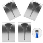 Lot de 4 torchons autocollante attachetorchon mural en acier inoxydable crochet serviette m�tal pat�re ...