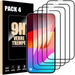 Verres tremps - iphone 15 - pack de 4 - protection 9h - rsistant aux rayures - installation facile