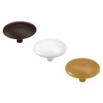 Cache - vis plastique brut hettich - lot de 48 - blanc