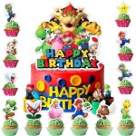 Lot de 49 d�corations pour enfants - d�coration de g�teau et cupcake pour f�te � th�me anniversaire et ...