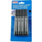 Lot 4x marqueur noir permanent feutre ind�l�bile non effa�able d�m�nagement