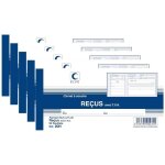 Carnet  souche reu - elve - lot de 5 - 105 x 21 cm - 50 feuillets - professionnel
