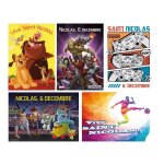 Lot de 5 cartes postales de sainte catherine fe clochette fille best friends forever licorne princesse ...