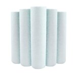 Lot de 5 cartouches filtrante anti s�diments microfibre 9 pouces 3 / 4 - 10 microns fabriqu�es en france ...