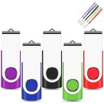 Lot de 5 clés usb 2. 0 32go flash drive pivotant stockage disque mémoire stick pendrive Lot de 5 clés usb 2. 0 32go flash drive pivotant stockage disque mémoire stick pendrive