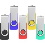 Lot de 5 cls usb 64go - marque - mmoire flash usb 2. 0 - 5 couleurs