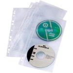 Durable x4 pochette de classeur cd / dvd 4 cds / dvds / disques blu - ray polypropylène transparent 5 ... Durable x4 pochette de classeur cd / dvd 4 cds / dvds / disques blu - ray polypropylène transparent 5 ...