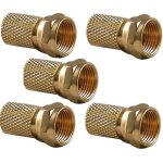 Lot 5 fiches f or coaxial 68 mm connecteur f gol?