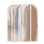 Lot de 5 housses � v�tements transparentes respirantes et lavables (60 x 120 cm) pour la maison et le ...