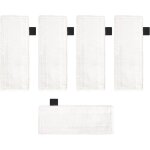 Lot de 5 lingettes de nettoyage en microfibre . accessoires de rechange pour balais vapeur.