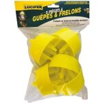 Lot de 5 pièges à guêpes et frelons - lucifer - pour bouteille plastique - jaune Lot de 5 pièges à guêpes et frelons - lucifer - pour bouteille plastique - jaune