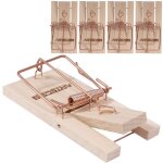 Lot de 5 piges  souris en plastique 9. 6x4. 7x5. 5 cm artecsis / tapette  souris plastique piege a ...