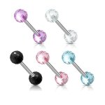 Lot 5 piercings langue dimitri fluo phospho boule facette disco acier chirurgical inoxydable anti allergique ... Lot 5 piercings langue dimitri fluo phospho boule facette disco acier chirurgical inoxydable anti allergique ...