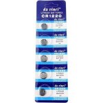 Lot de 5 pile bouton cr1220 lithium batterie 3v