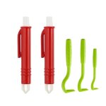 Lot de 5 pinces � tiques pour chiens et chats - pour retirer les tiques en quelques secondes - s�res ...
