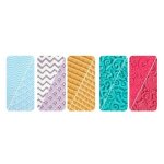 Lot 5 plaques texture pour pte polymre