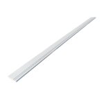 Lot de 5 plinthes modernes pr�peint blanc mdf l. 244 m x l. 118 cm x ep. 12 mm