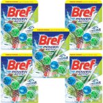 Lot de 5 powers activ pin ? bloc wc (50g) ? produit nettoyant dtartrant toilettes