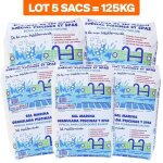 Lot de 5 sacs 25kg sel fin sp�cial piscine dissolution rapide norme 16401 conforme norme europ�enne