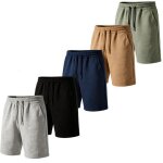 Lot de 5 shorts hommeshorts en coton extensible casual chino avec poches et taille �lastiquerespirants ...
