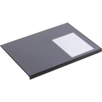 Lot de 5 sous - mains rectangulaire avec rebord de protection et rabat transparent 65 x 50 cm noir Lot de 5 sous - mains rectangulaire avec rebord de protection et rabat transparent 65 x 50 cm noir