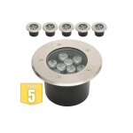 Lot de 5 spots led encastrables �tanches 9w 900lm 4000k ip67