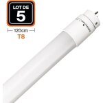 Lot de 5 tubes neon led 18w 120cm t8 blanc neutre 4500k gamme pro