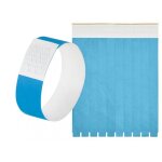 50 bracelets identification ind�chirables bleus - accessoire de d�guisement bijou fantaisie