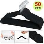 Lot de 50 cintres en velours antidrapant crochet pivotant  360 vtement costume chemise robe cravate ...