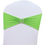 Lot de 50 pcs noeud papillon de chaise noeud decoration pour mariage banquet (vert)