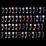 Lot 50 piercing nombril boule acier inox chirurgical bijoux revendeur