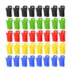 Lot de 50 pinces � chaussettes pour machine � laver et s�che - linge pinces � chaussettes avec crochets ...