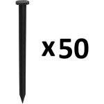 Gt garden - lot de 50 piquets dancrage pour bordure de jardin