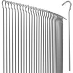 Lot de 50 piquets de fixation acier Ø3, 5mm sardine tente bâche piquet jardin Lot de 50 piquets de fixation acier Ø3, 5mm sardine tente bâche piquet jardin