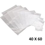 Lot 50x sachet zip plastique 40x60mm 4x6cm transparent pochon pochette 50u