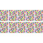 Lot 540x gommettes autocollantes multicolor 1cm scrapbooking