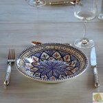 Lot de 6 assiettes creuses bakir bleu - d 24 cm