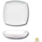 Assiettes creuses porcelaine blanche x 6 - l 21 cm - tokio