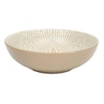 Lot de 6 assiettes creuses sahara 18cm beige