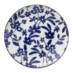 Lot de 6 assiettes  dessert en porcelaine maria 19cm bleu