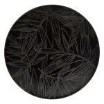 Lot de 6 assiettes plates vegy 27cm noir