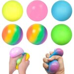 Balles anti - stress - fidget - lot de 6 - caoutchouc tpr - couleur aléatoire - pour adultes et enfants ... Balles anti - stress - fidget - lot de 6 - caoutchouc tpr - couleur aléatoire - pour adultes et enfants ...
