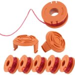 Lot de 6 bobines de fil pour coupe - bordures worx 20 v wg163e wg184e - bobine de fil de rechange durable ...