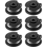 Lot de 6 bobines et fil de rechange pour d�broussailleuse bosch easygrasscut 18 23 26 18 - 230 18 - 260 ...