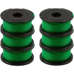Lot de 6 bobines de fil vert pour débroussailleuse black & decker gl7033 gl8033 gl9035 a6482 Lot de 6 bobines de fil vert pour débroussailleuse black & decker gl7033 gl8033 gl9035 a6482