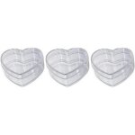 Boite à dragées - lealoo - coeur - plastique - 6 cm - 3 cm - romantique Boite à dragées - lealoo - coeur - plastique - 6 cm - 3 cm - romantique